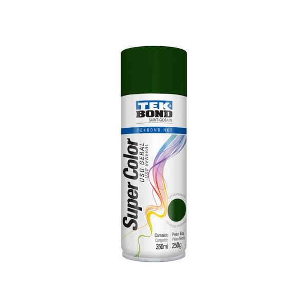 Tinta Spray Tekbond Uso Geral Verde Escuro 350Ml/250G c/6 pcs