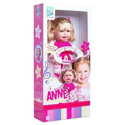 Boneca Anne Cante Comigo com Cabelo 42 cm 333 - Super Toys