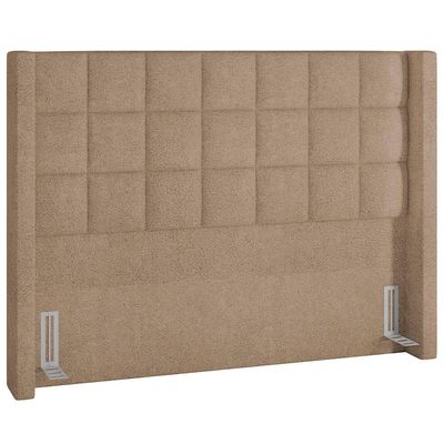 Cabeceira Cama Box Casal 140 cm P05 Paris Bouclê Bege - Lyam Decor
