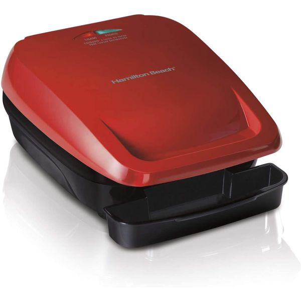 GRILL HAMILTON BEACH ELÉTRICO (25355-BZ127) - Vermelho- 110V