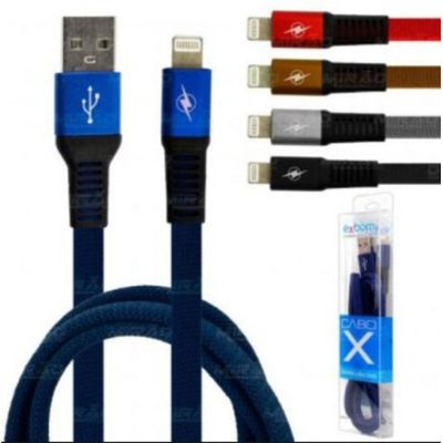 Cabo Usb Nylon Lighting 2.4a 1m