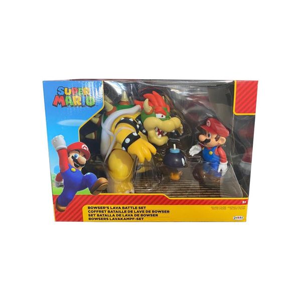 Playset Super Mario vs Bowser Set de Batalha Candide Playset Super Mario vs Bowser Set de Batalha Candide
