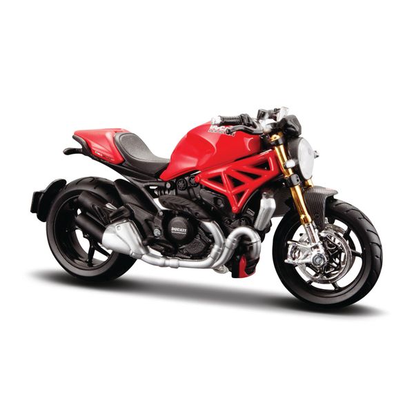 Miniatura - Moto - 1:18 - Ducati Monster 1200S - Vermelho - Maisto Maisto