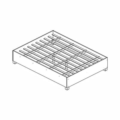 Guarda Roupa Modulado Com Cama Paris 4 Portas 2 Gavetas Branco