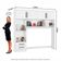 Guarda Roupa Modulado Com Cama Paris 4 Portas 2 Gavetas Branco