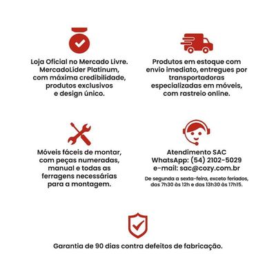 Bancada Cozinha Gourmet Ditália 3 Prateleiras Cd-1022 Preto