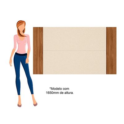 Painel Extensivo para TV até 60 Mobler Fresno Perola/Cinamomo