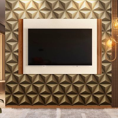 Painel Extensivo para TV até 60 Mobler Fresno Perola/Cinamomo