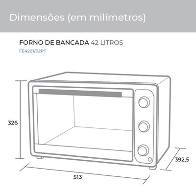 Forno Elétrico Suggar 42 Litros Preto FE4201PT/FE4202PT 110V