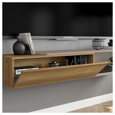 Rack Suspenso Bancada Flexível Sala De Estar Eleven Caemmun