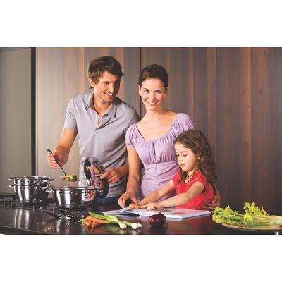 Jogo De Panelas 7 Peças Allegra Aço Inox Tramontina