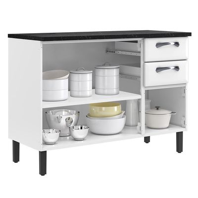 Balcão De Cozinha Aço Itatiaia Com Tampo New Premium Branco
