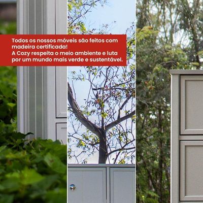 Mesa de Cabeceira Ditália 2 Gavetas Dm-125 Verde Oliva