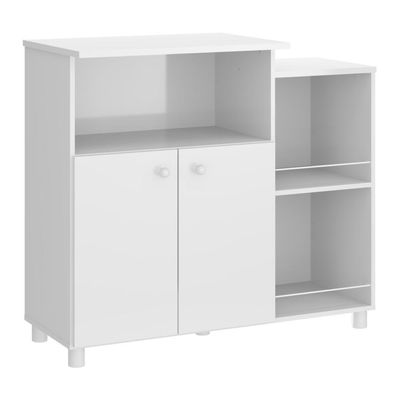 Balcão Multimóveis Microondas Branco Ref.2358 Branco Premium