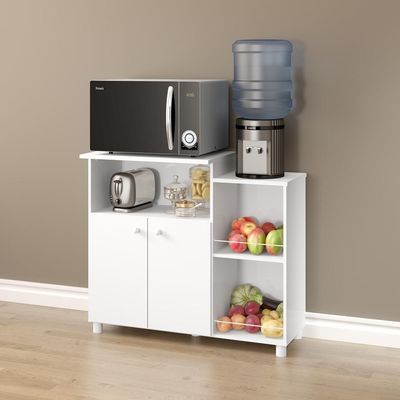 Balcão Multimóveis Microondas Branco Ref.2358 Branco Premium