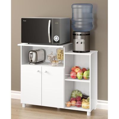 Balcão Multimóveis Microondas Branco Ref.2358 Branco Premium