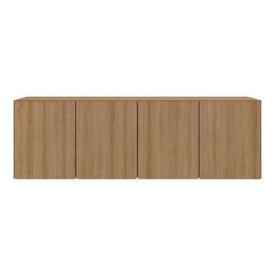 Armário De Cozinha Aéreo 4 Portas Multimóveis Mp2156 Rustic Rustic