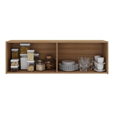 Armário De Cozinha Aéreo 4 Portas Multimóveis Mp2156 Rustic Rustic