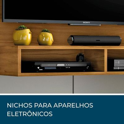 Painel Para Tv Até 49 Polegadas Com Nicho Eros Freijó Trend Notável Móveis Freijó Trend
