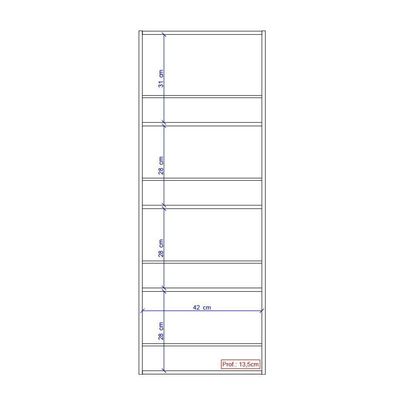Armário Sapateira Utilitário 1 Porta Branco Carraro