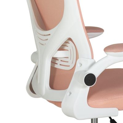 Cadeira De Escritório Mônaco Base Giratória - Rosa