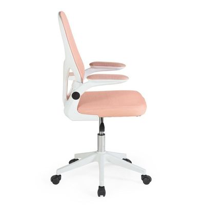 Cadeira De Escritório Mônaco Base Giratória - Rosa