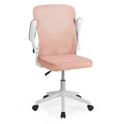 Cadeira De Escritório Mônaco Base Giratória - Rosa