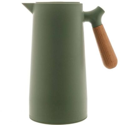 Garrafa Térmica Wolff Com Cabo Madeira Nórdica 1L Verde