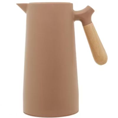 Garrafa Térmica Wolff Com Cabo Madeira Nórdica 1L Nude