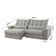 Sofá Classic Linho 02 Módulos 100 Cm B25 Meu Sofá Online A230 Linho Cinza