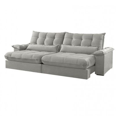 Sofá Classic Linho 02 Módulos 100 Cm B25 Meu Sofá Online A230 Linho Cinza