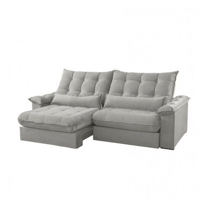 Sofá Classic Linho 02 Módulos 100 Cm B25 Meu Sofá Online A230 Linho Cinza