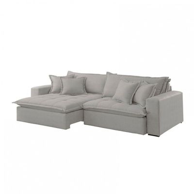 Sofá Zen Veludo 02 Módulos 100 Cm B25 Meu Sofá Online B026 Veludo Prata