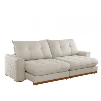 Sofá Argo Linho 02 Módulos 80 Cm B25cm Meu Sofá Online A302 Linho Branco