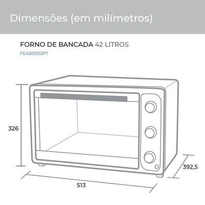Forno Elétrico Suggar 42 Litros Preto FE4202PT 220V