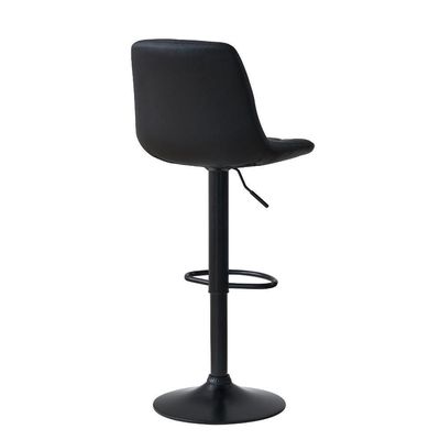 Banqueta Alta Elegance  Com Base Giratória E  - Preto