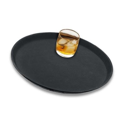 Bandeja Redonda Antiderrapante 40,5 Cm Preta Arienzo - Brinox