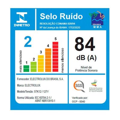 Aspirador De Pó Electrolux Power Speed Stk12 Portátil 127V 110V