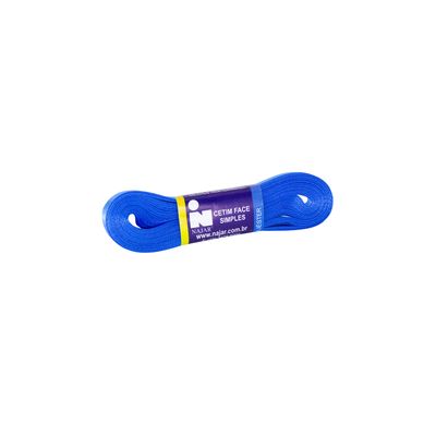 Fita de Cetim Nº01 7mm Peça com 10m Azul Turquesa