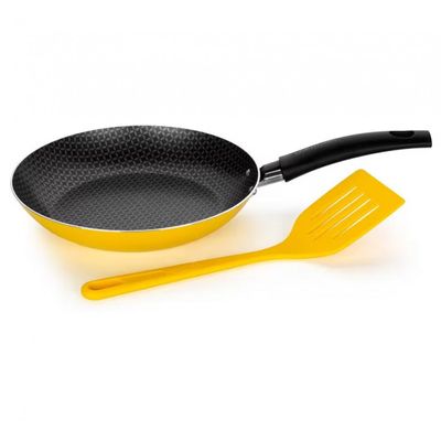Frigideira Color Pop Multiflon com Espátula - 20cm Amarelo