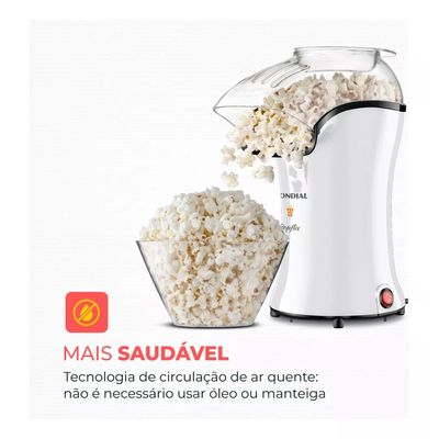 Pipoqueira Elétrica Popflix Pp-04 Ar Quente Branca Mondial Cor Branco 110V