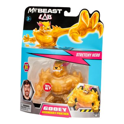 Boneco Colecionável Elástico Goo Jit Zu MrBeast Lab - Pantera Lendária