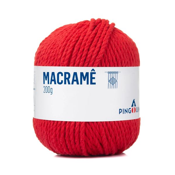Fio Pingouin para Macrame 200g 2655 0314 Tomate