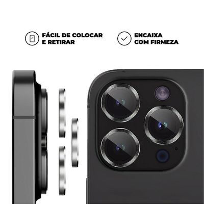 Protetor de Lente para iPhone 14 Pro-One Armor-Prata-Gshield