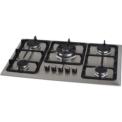 Fogão Cooktop Fischer 5 Bocas Tripla Chama - Mesa Inox 23678-54121 Bivolt Bivolt