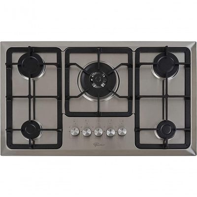 Fogão Cooktop Fischer 5 Bocas Tripla Chama - Mesa Inox 23678-54121 Bivolt Bivolt