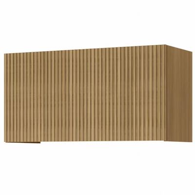 Armário de Geladeira Nesher Rainha em MDF 15mm com 1 Porta e 1 Prateleira - 80cm de largura Nature