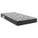 Cama Box Baú Solteiro Sintético + Colchão De Espuma D33 - Sereneprime - 88cm Cinza