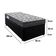Cama Box Baú Solteiro Sintético + Colchão De Espuma D33 - Sereneprime - 88cm Preto