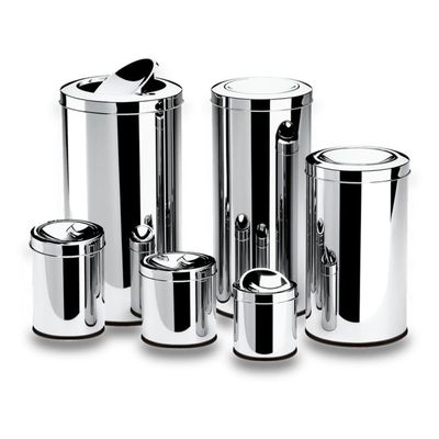 Lixeira Inox Tampa Basculante 3,2 L Brinox ø 15,5 X 17 Cm